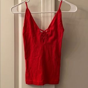 Free People Red Tank Top